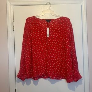 Sanctuary red floral top. NWT size 3x
